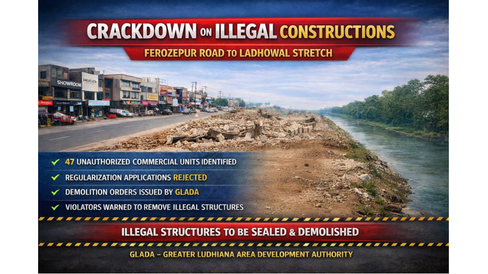 GLADA-Demolition-Drive-Ludhiana-